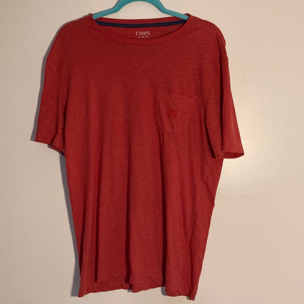 Chaps Red Short Sleeve Tee